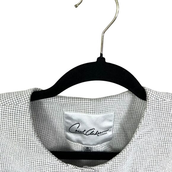 Carol Anderson By Invitation Womens Blazer Checkered‎ Flared Hem Pockets Size 6 - Picture 3 of 5